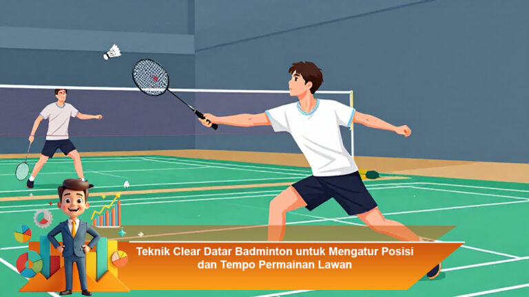 Teknik-Clear-Datar-Badminton-untuk-Mengatur-Posisi-dan-Tempo-Permainan-Lawan