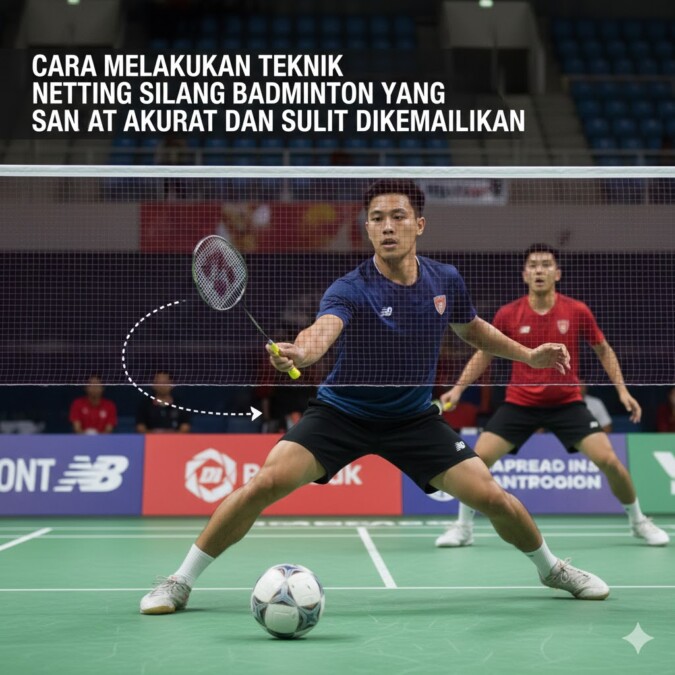 Cara Melakukan Teknik Netting Silang Badminton Yang Sangat Akurat Dan Sulit Dikembalikan